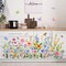 Colorful Floral Wall Decals Wildflowers Flower Wall Stickers Butterfly Green Plant (Flower)